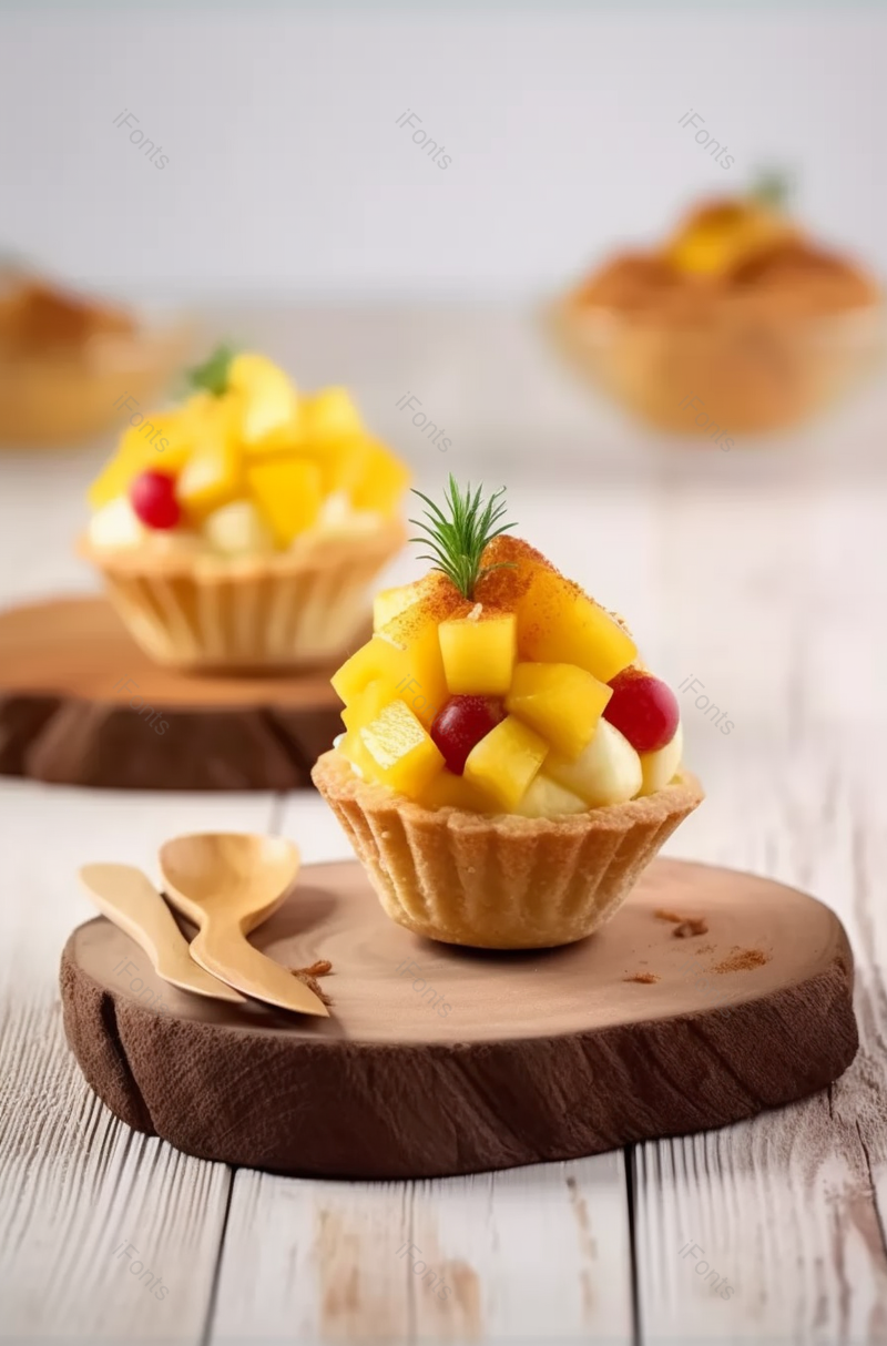 甜食甜点下午茶奶油蛋糕派芒果水果装饰实拍图,高清,摄影图,摄影图片,图片大全,摄影图免费下载